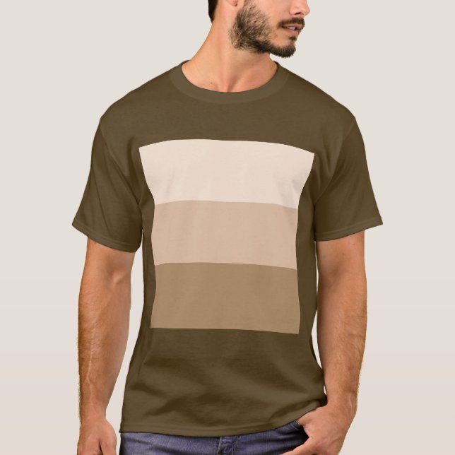 T-shirt Brown Ombre strié (Devant)