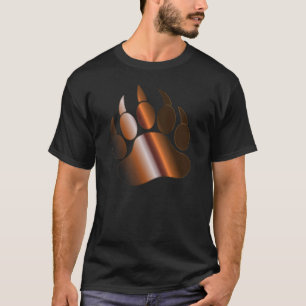 T-shirt BROWN STEEL BRONZE PATE D'OURS Magnifique sur noi