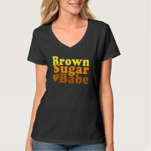 T-shirt Brown sucre Babe Fière Black Women Maman African P