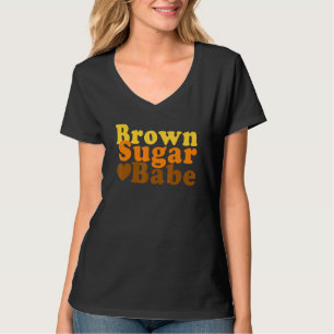 T-shirt Brown sucre Babe Fière Black Women Maman African P