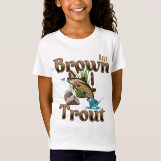 T-Shirt Brown Truite fille sur mesure
