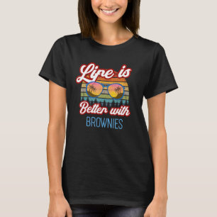 T-shirt Brownie Retro Sunset. La vie est meilleure avec Br