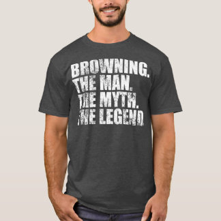 T-shirt BrowningBrowning Nom de famille Browning nom de fa