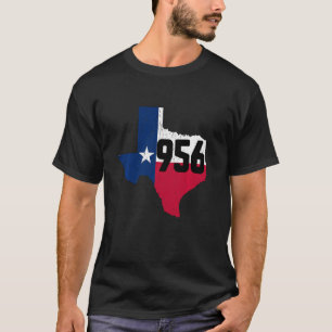 T-shirt Brownsville Area Code 956 Numéro de téléphone Texa