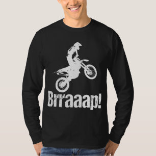 T-shirt Brraaap Funny Dirt Vélo Motocross Pour Les Voyageu