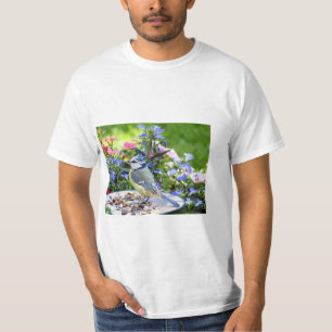 T-shirt Bruant bleu coloré