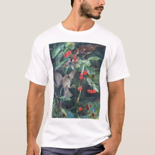 T-shirt Bruants dans un cerisier, Bruno Liljefors