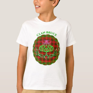 T-shirt Bruce Scottish Tartan Celtic Thistle