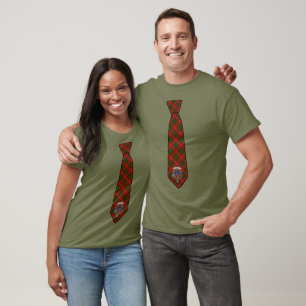 T-shirt Bruce Tartan Necktie avec insigne