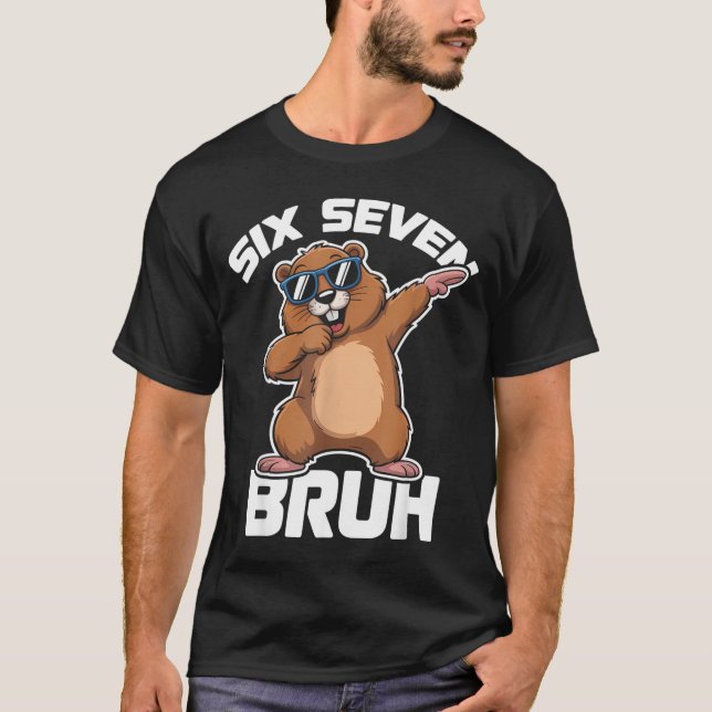 T-shirt Bruh 67 Funny Groundhog 6-7 Meme Pyjamas Boys Girl (Devant)