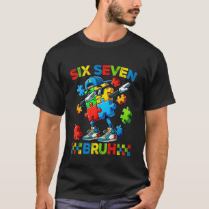 T-shirt Bruh 67 Six Seven Puzzle Dabbing Garçons Enfants A