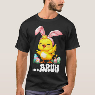 T-shirt Bruh Fille Dabbing Joyeuse Pâques Œufs Garçons Fil