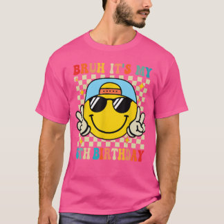 T-shirt Bruh Its My 6th Birthday 6 Year Old Birthday Boys 