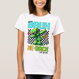T-shirt Bruh Nous Ck Crèche Ck À l'école Gamer Dabbing