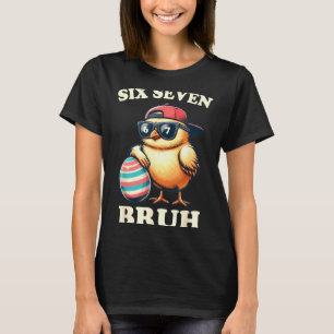 T-shirt Bruh Poussins de Pâques Six Sept 67 Meme Enfants A