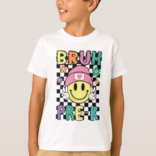 T-shirt Bruh Pré-k 1er jour de l'école-Chemise