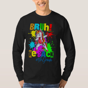 T-shirt Bruh We Back 5th Grade Vibes 1st Day School Fif
