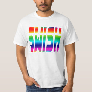 T-shirt Bruissement avec les lettres colorées par