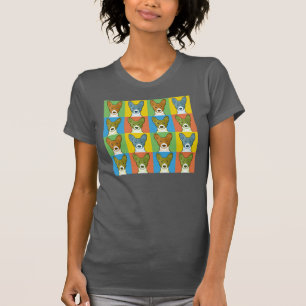 T-shirt Bruit-Art de bande dessinée de chien de Basenji