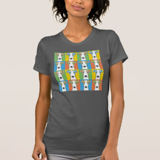 T-shirt Bruit-Art de bande dessinée de chien de whippet