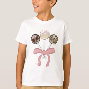 T-shirt Bruit élégant de gâteau de damassé de cacao