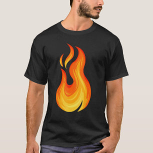 T-shirt Brûlage à chaud de la flamme d'incendie