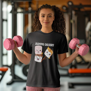 T-shirt Brûler des calories Marshmallow mème