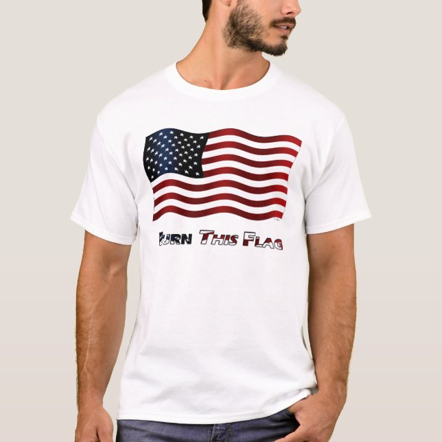 T-shirt Brûlez ce drapeau (Devant)