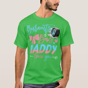 T-shirt Brûlons Ou Bows Papa Vous Aime Révéler Le Sexe