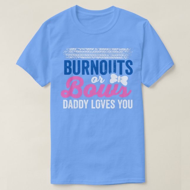 T-shirt Brûlons ou vaches papa t'aime Genre Révéler le gra (Design devant)