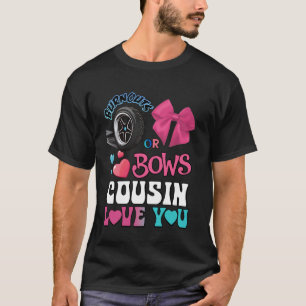 T-shirt Brûlures ou vaches Cousin vous aime Genre Révéler 