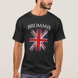 T-shirt Brummie Vintage Retro British Drapeau drôle