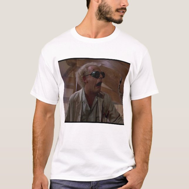 T-shirt Brun de Doc. de nouveau à l'avenir (Devant)
