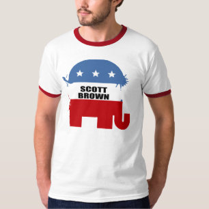 T-SHIRT BRUN DE SCOTT