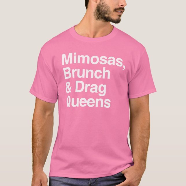 T-shirt Brunch aux Mimosas et Reines du Drague (Devant)