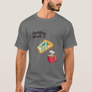 T-shirt Brunch du dimanche - Petit déjeuner du dimanche - 