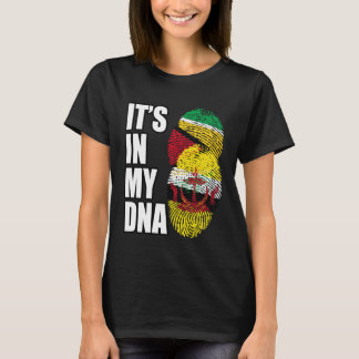 T-shirt Bruneian And Guyanese Mix DNA Flag Heritage