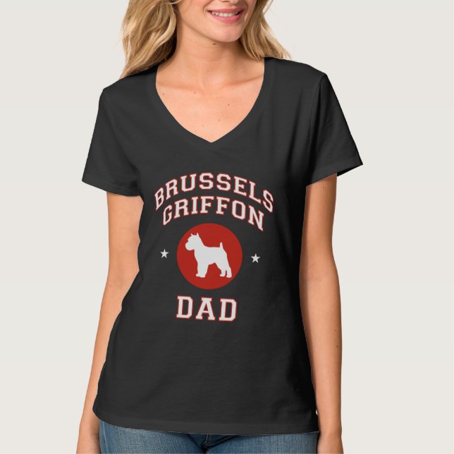 T-shirt Brussels Griffon Dad (Devant)