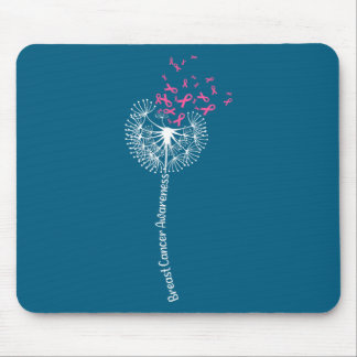 T-Shirt Brustkrebs-Bewusstsein Blume Rosa Mousepad