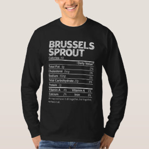 T-shirt Bruxelles Sprout Nutrition Fiches Thanksgiving Foo