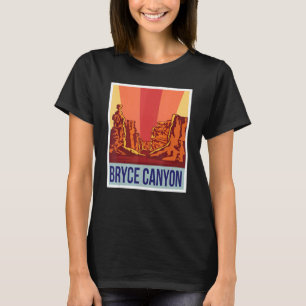 T-shirt Bryce Canyon Rétro Parc National Souvenir Utah Roc