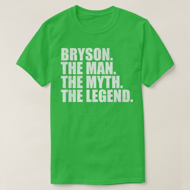T-shirt Bryson Bryson Nom Bryson prénom (Design devant)