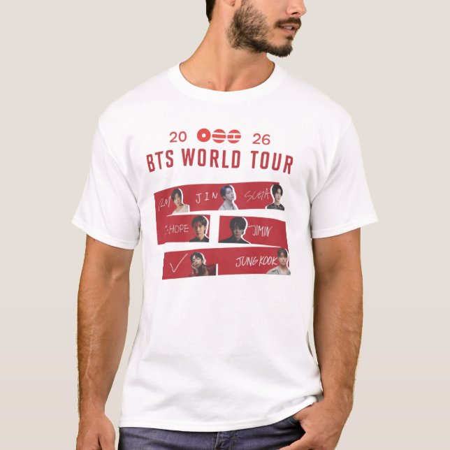 T-shirt BTS World Tour 2026 (Devant)