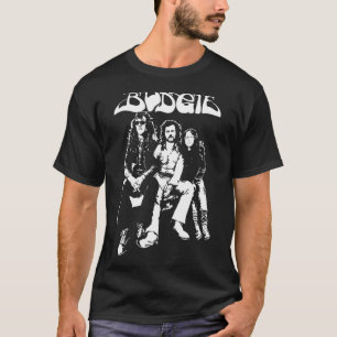 T-shirt Bu.d gie Band Blanc en Noir