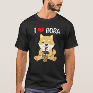 T-shirt Bubble Tea Cadeaux Filles Shiba Inu Cadeaux Femmes