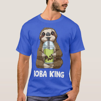 T-shirt Bubble Tea King - Sloth Funny Boba Tea 469