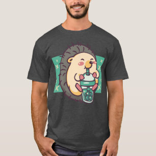 T-shirt Bubble Thé Hérisson Drôle Boba Thé 450