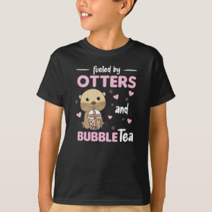 T-shirt Bubble Thé Otter Chocolat Sweet Animaux Boba