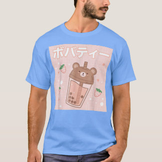 T-shirt Buble Lait Thé Boba Cute Bear Kawaii