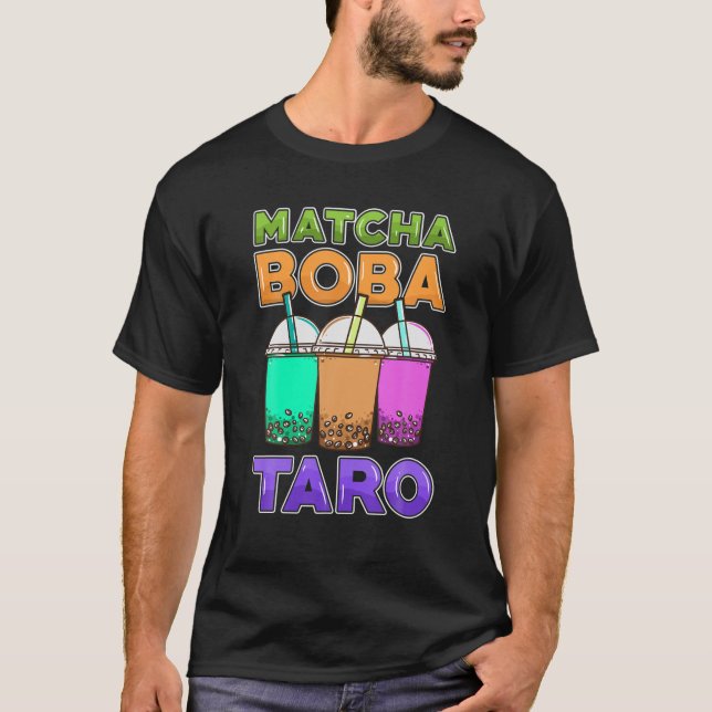 T-shirt Buble Tea Asian Pride Anime Boba API Vie (Devant)